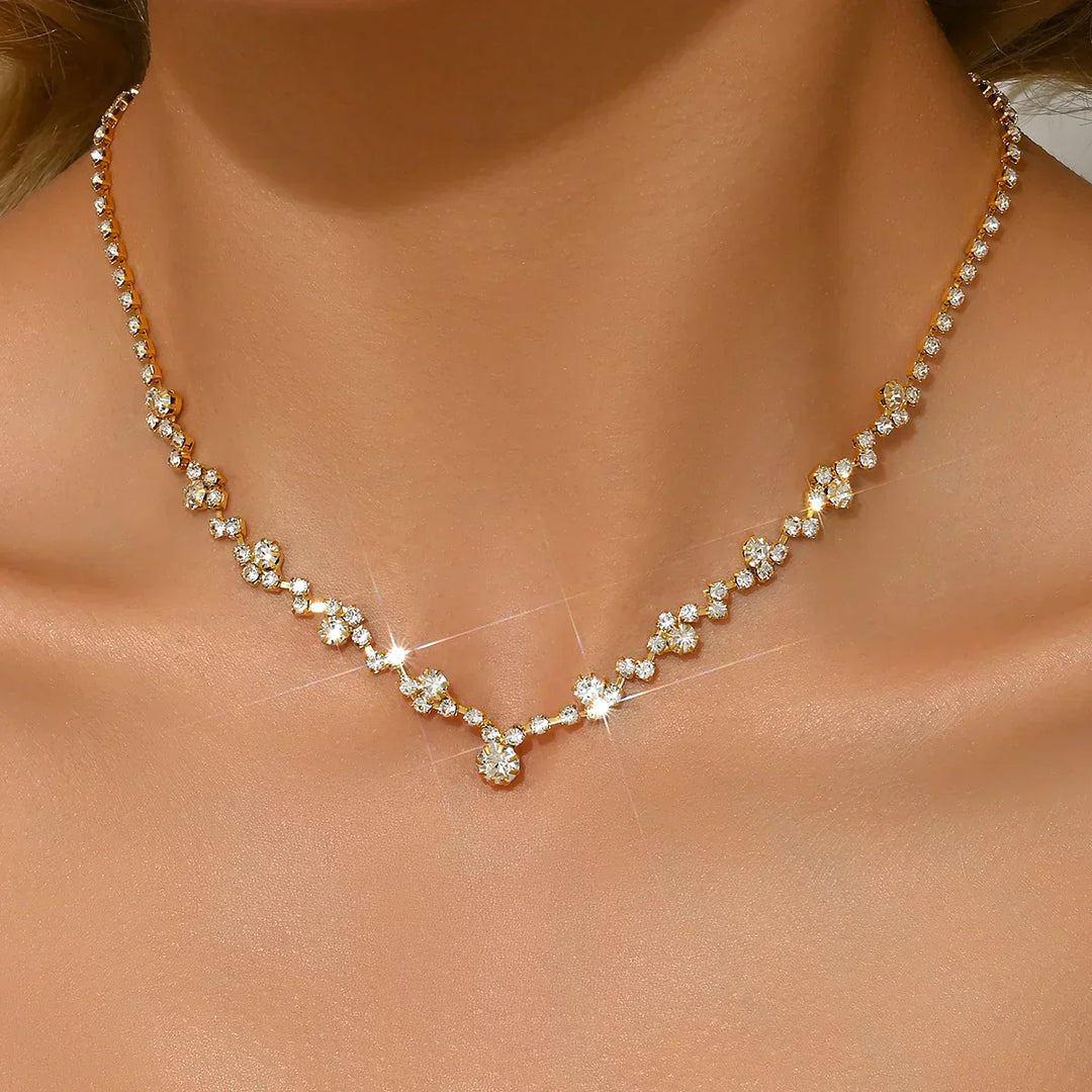 Fern | Elegant Wedding Necklace with Diamonds