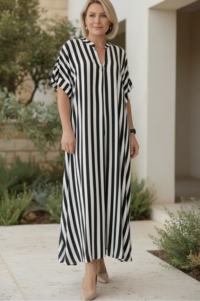 Amélie | Striped Maxi Dress