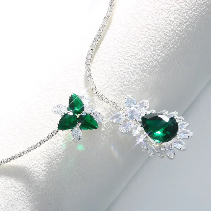 Aspen | Vintage Emerald Bloom Necklace