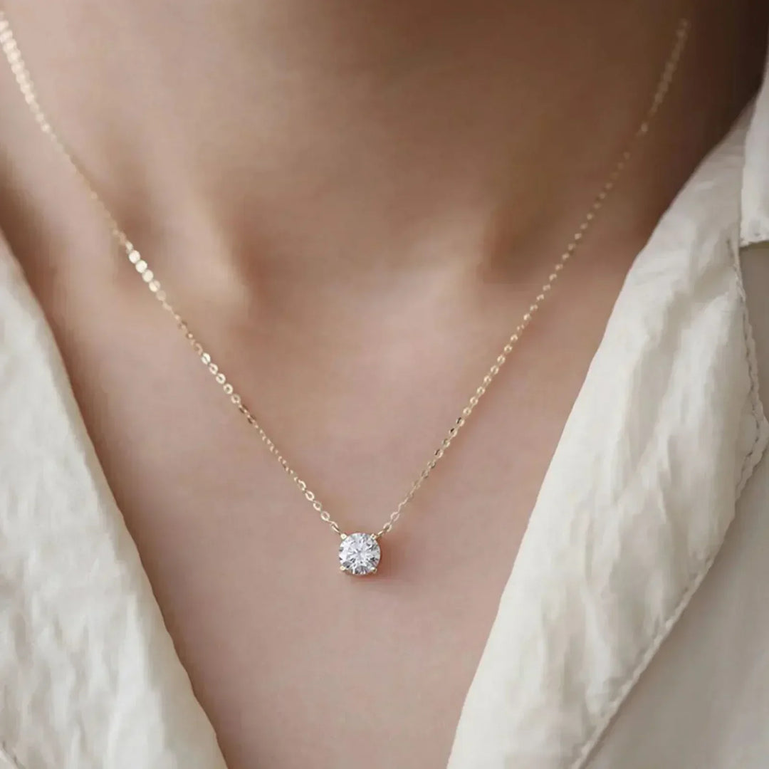 Elle | Gold-Plated Necklace with Zircons