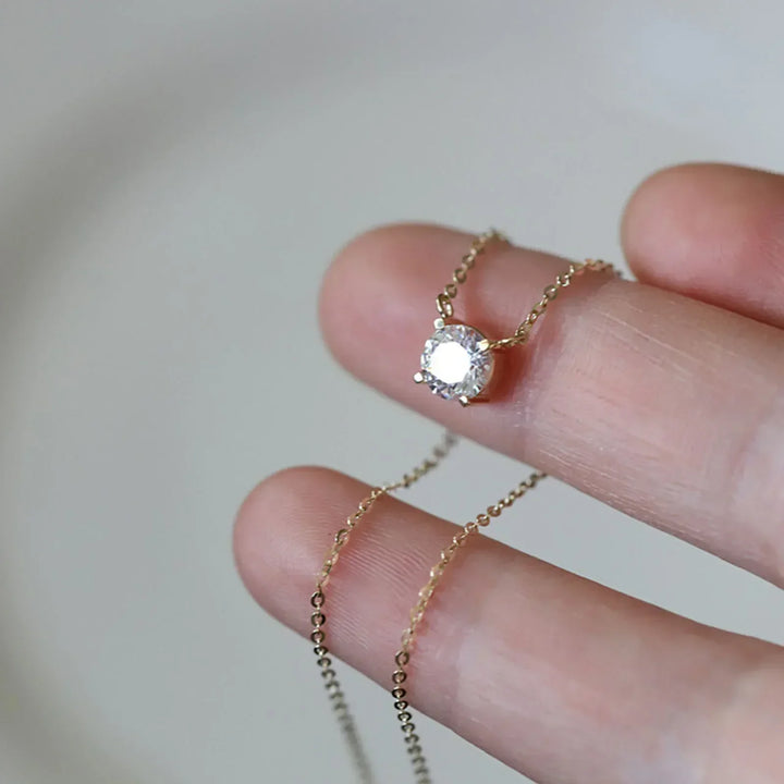 Elle | Gold-Plated Necklace with Zircons
