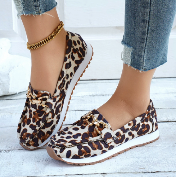 Everly | Leopard Print Slippers
