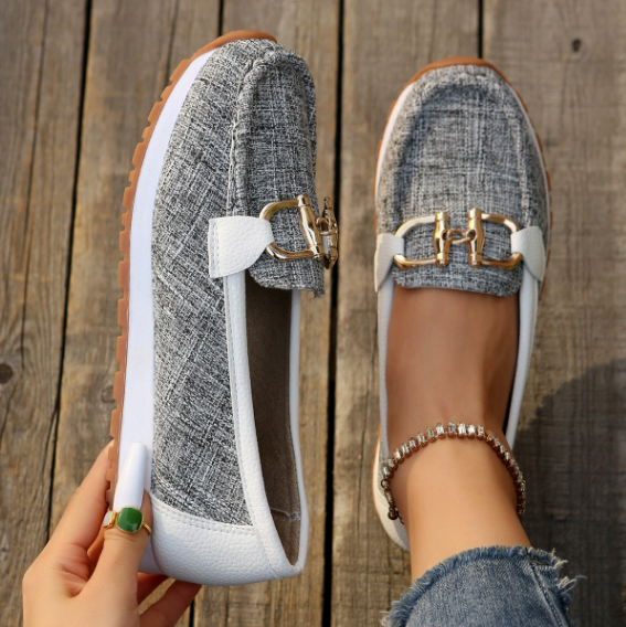 Esme | Flat Buckle Moccasins