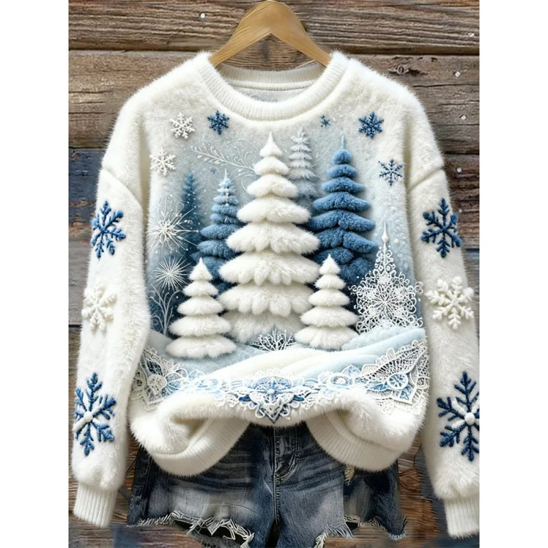 Cosy Winter Jumper – Frosted Pines — Jarah Melbourne