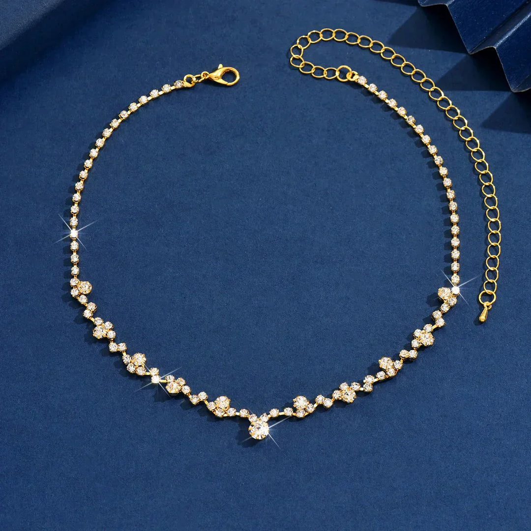 Fern | Elegant Wedding Necklace with Diamonds