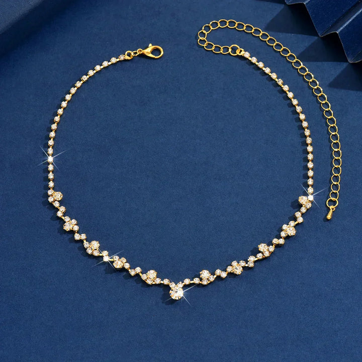 Fern | Elegant Wedding Necklace with Diamonds