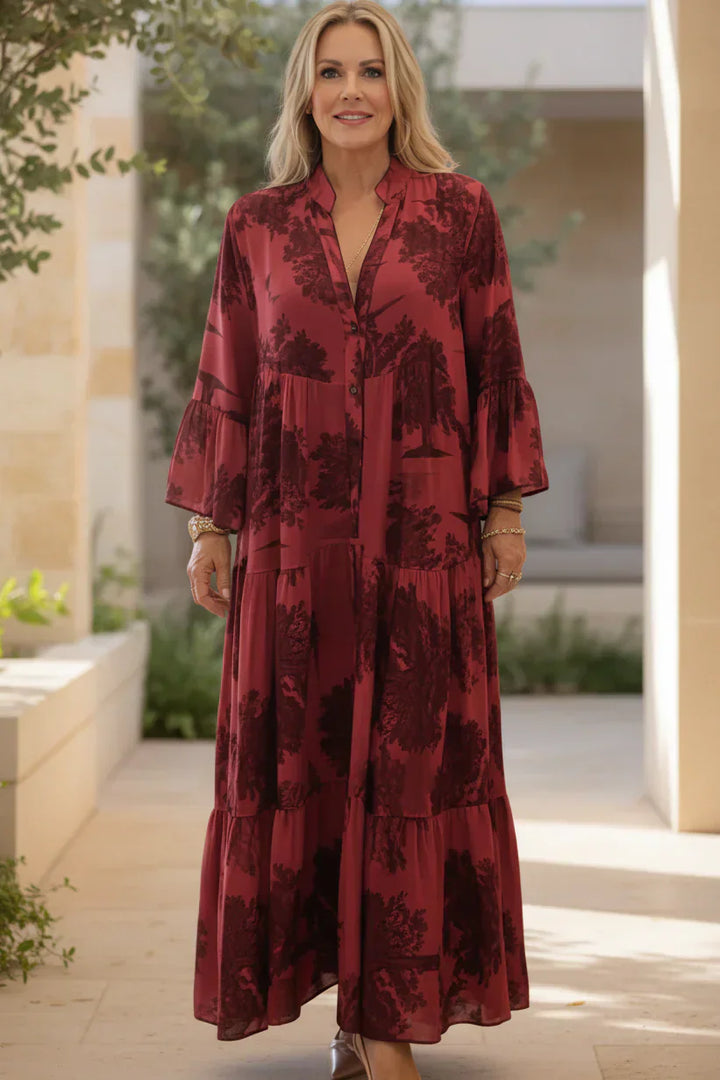 Olivia | Botanical Maxi Dress