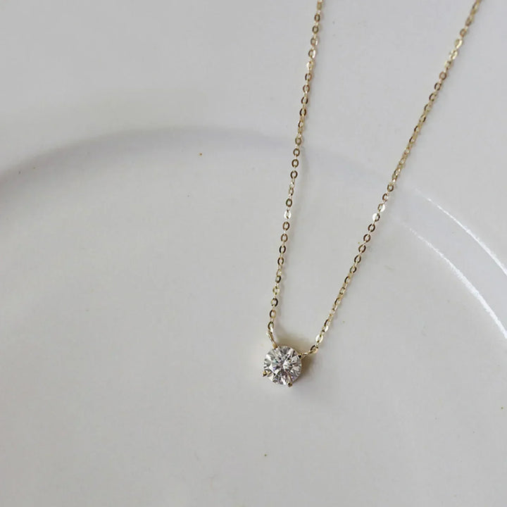 Elle | Gold-Plated Necklace with Zircons