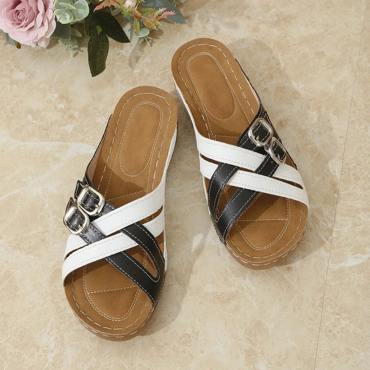 Lily | Buckle Wedges