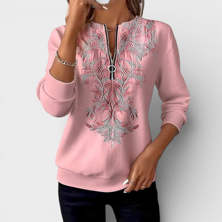 Elegant Zip-Up Sweater