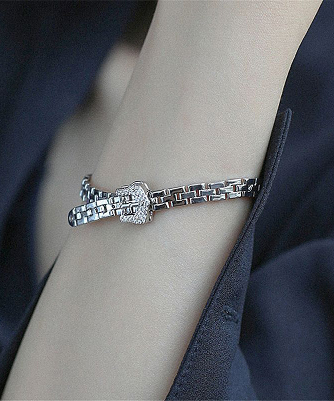 Gold Copper Zircon Chain Bracelet