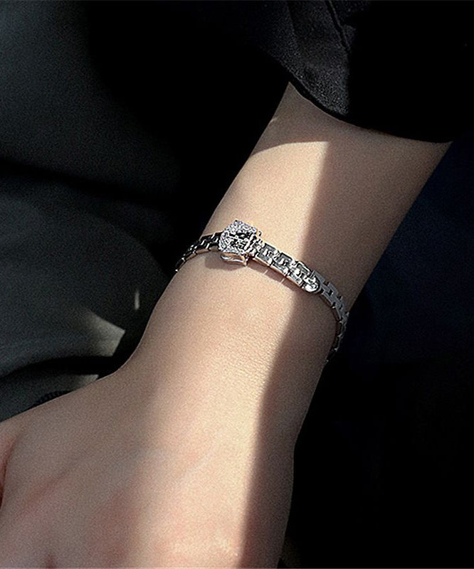 Gold Copper Zircon Chain Bracelet