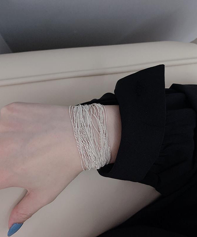 Silk 925 Silver Chain Bracelet