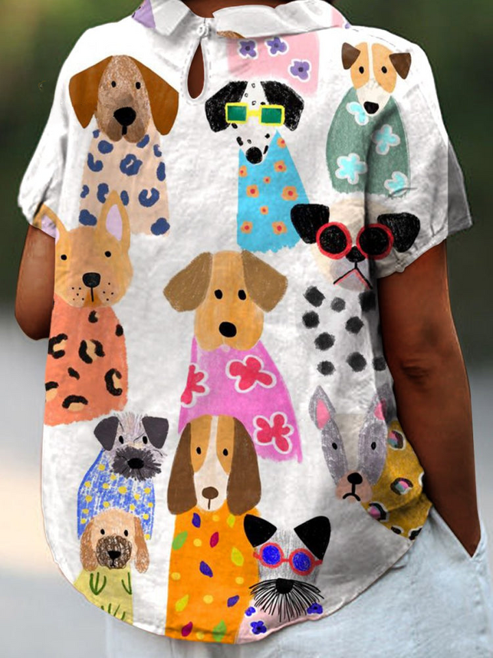 Tilly Dog Print Shirt