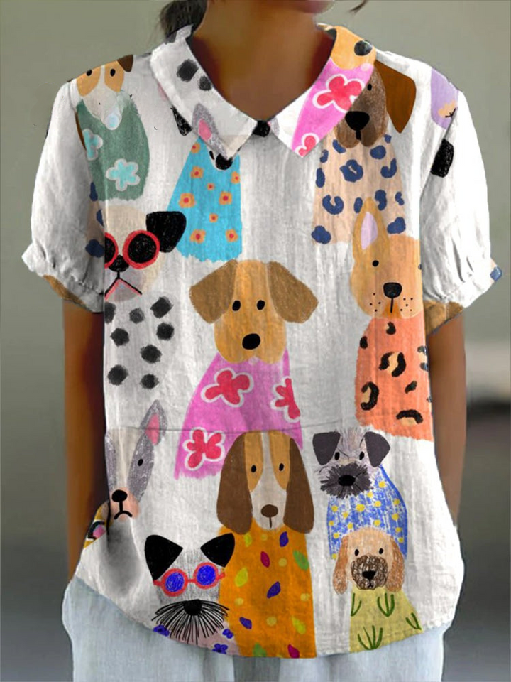 Tilly Dog Print Shirt