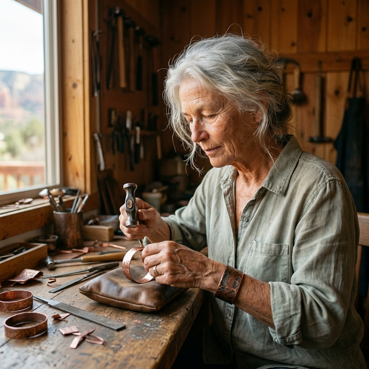 Vera's Cairn Copper Bracelet