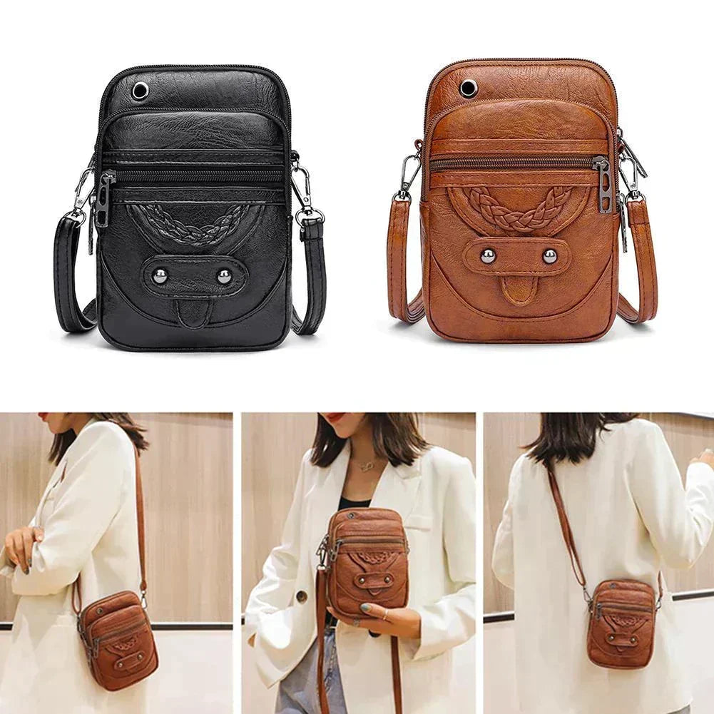Romy | Vintage Leather Crossbody — Jarah Melbourne