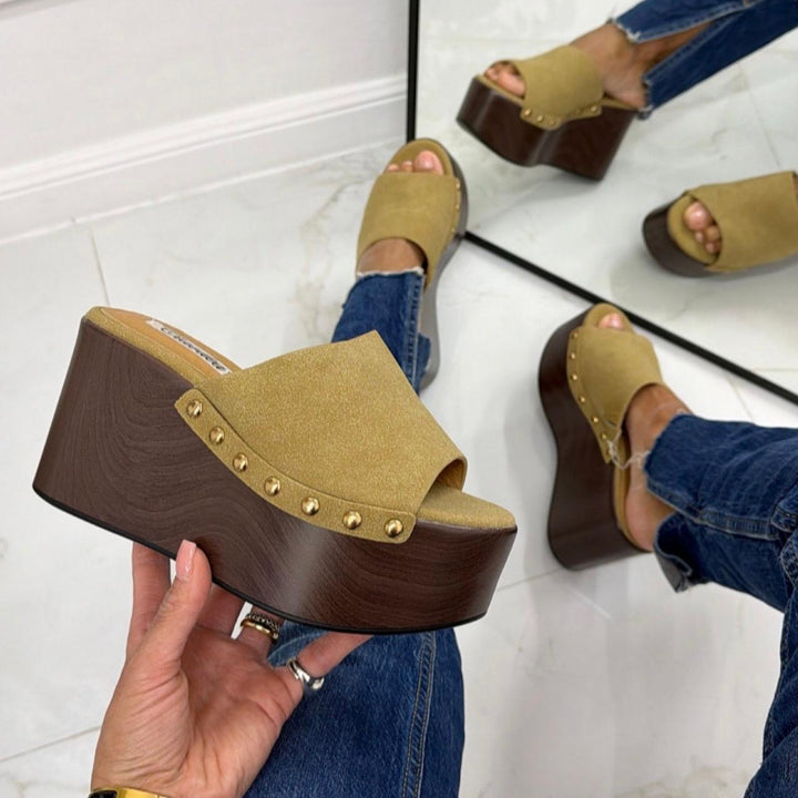 Tanit | Peep Toe Wedge Sandal