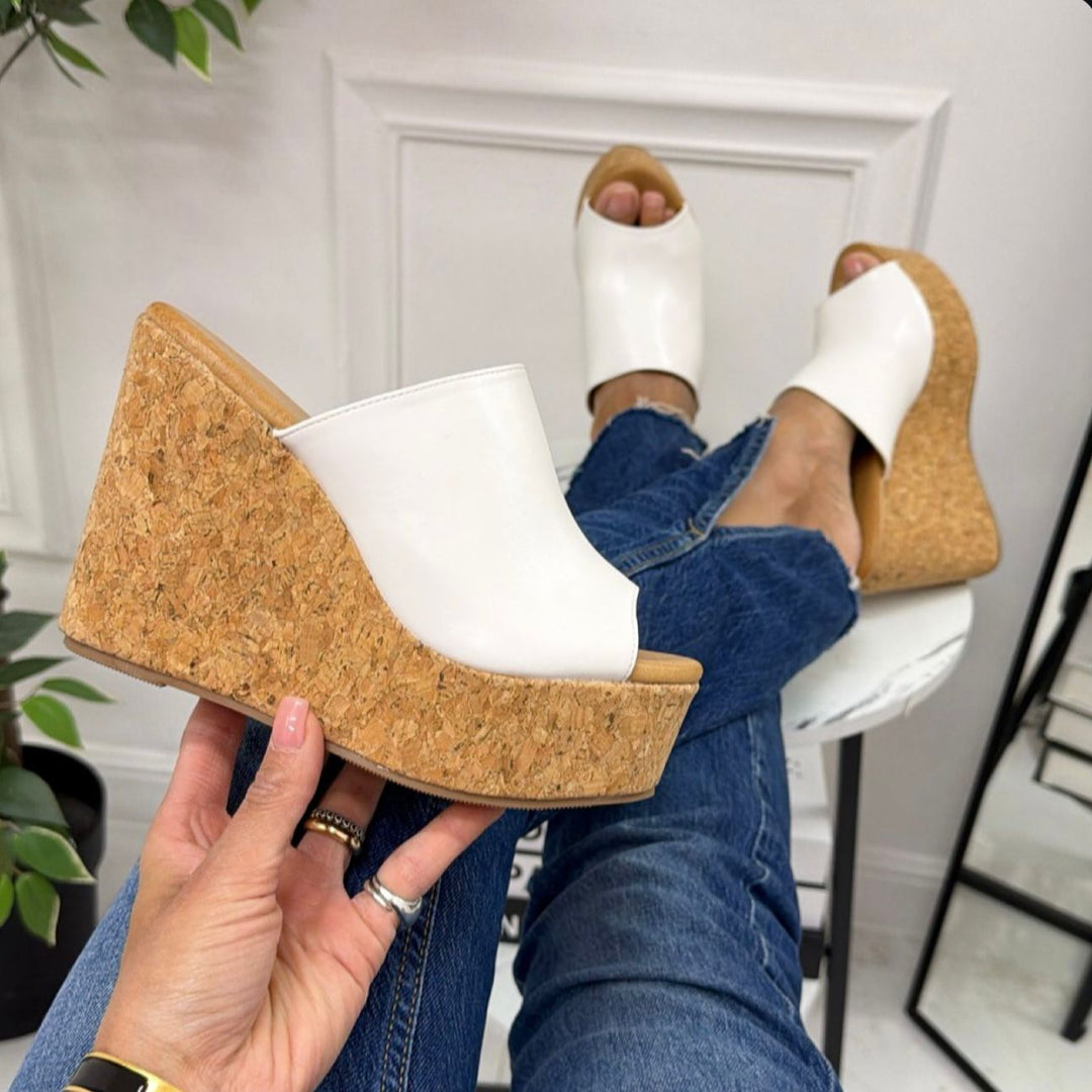 Tanit | Peep Toe Wedge Sandal
