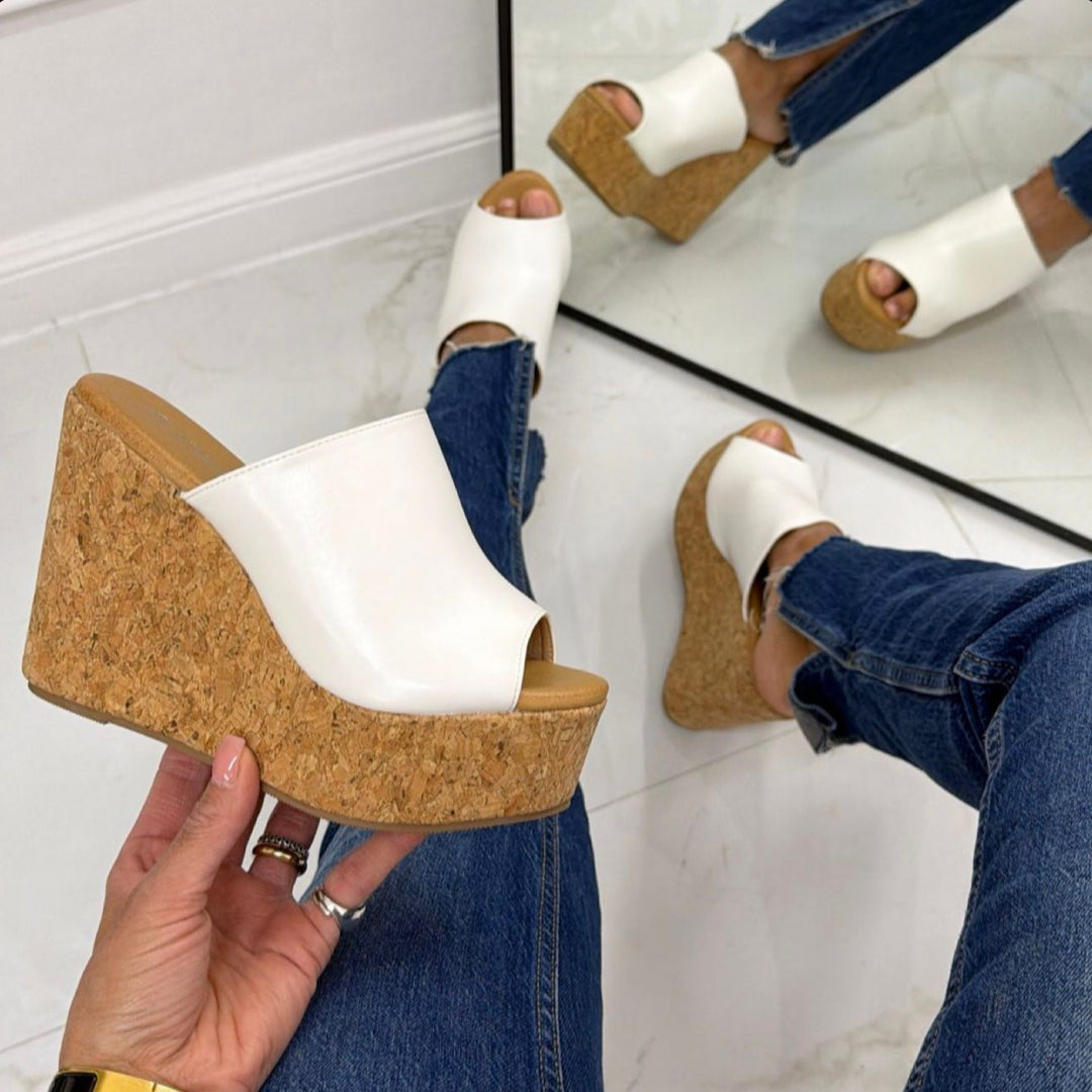 Tanit | Peep Toe Wedge Sandal