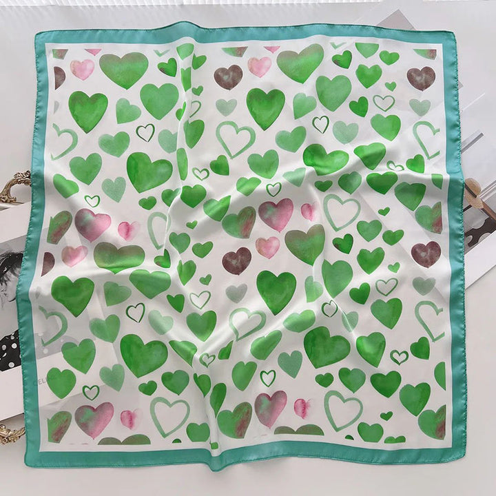 Mia | Casual Heart Print Scarf