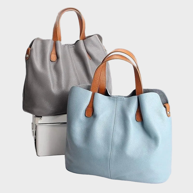 Margaux | Structured Leather Tote — Jarah Melbourne