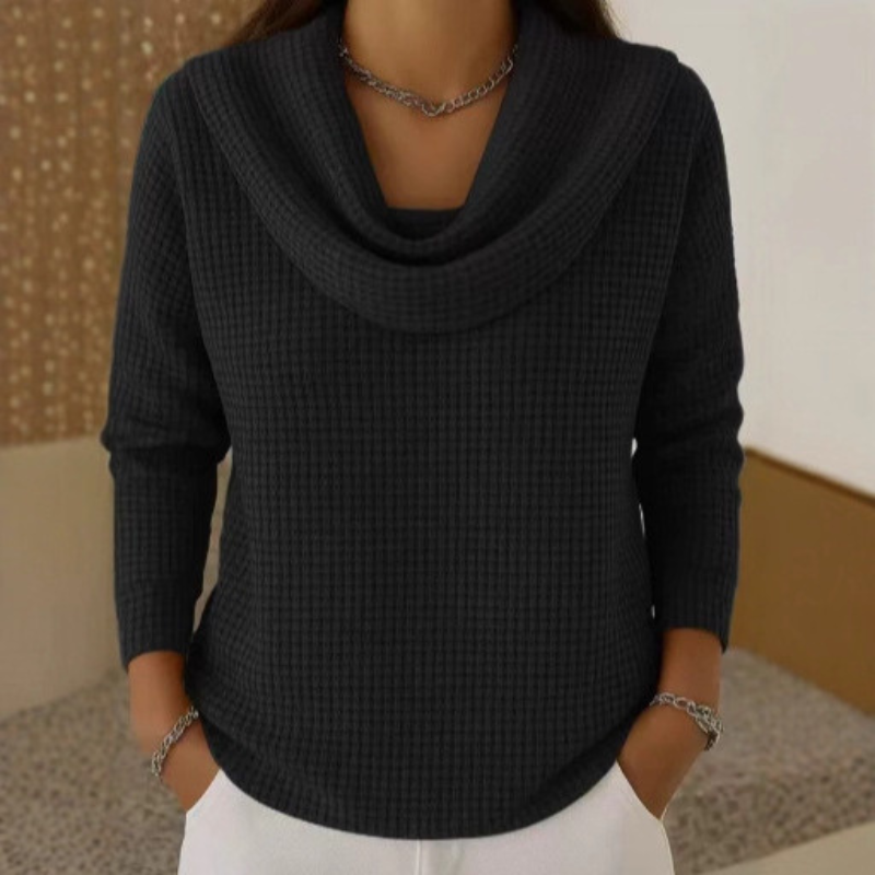 Amber – Waterfall-Neck Jumper — Jarah Melbourne