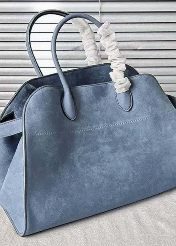 Orange Large Capacity Suede Tote