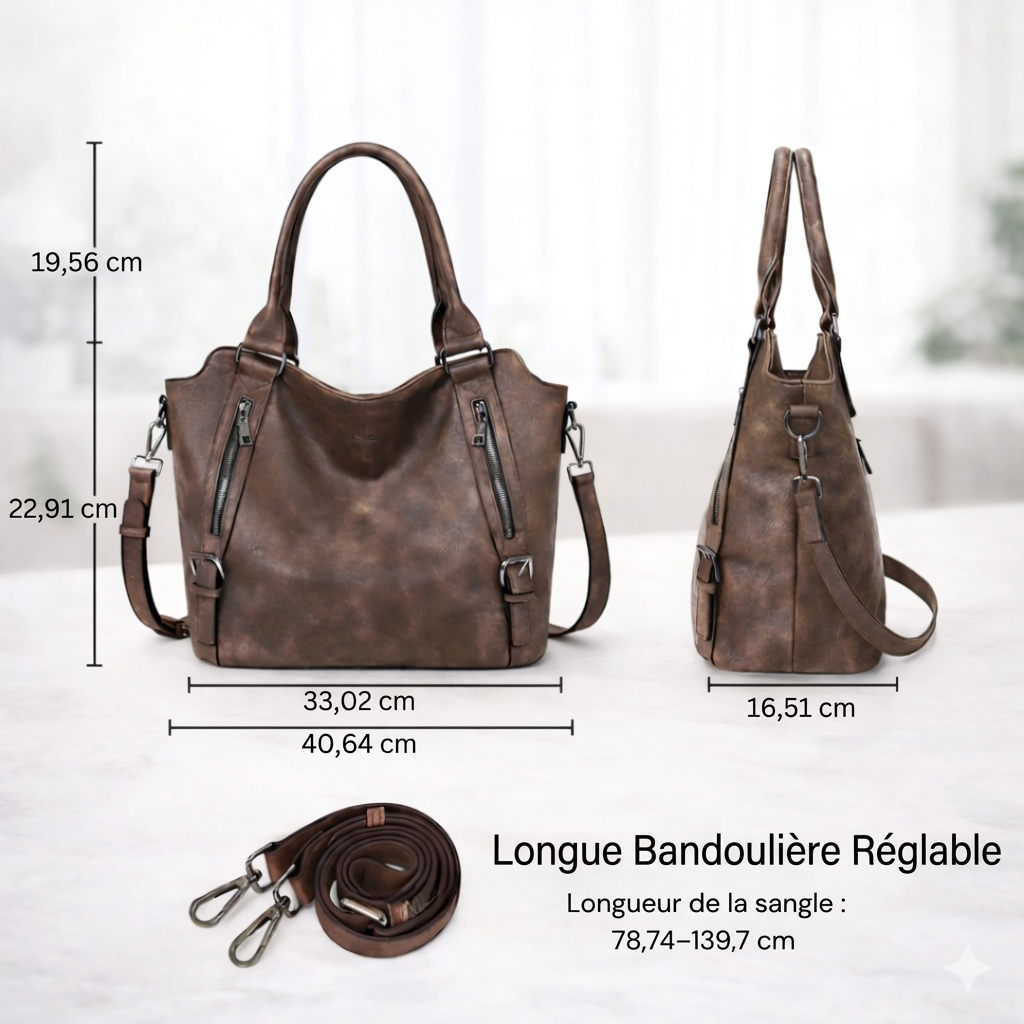 Adana | Structured Leather Shoulder Bag — Jarah Melbourne