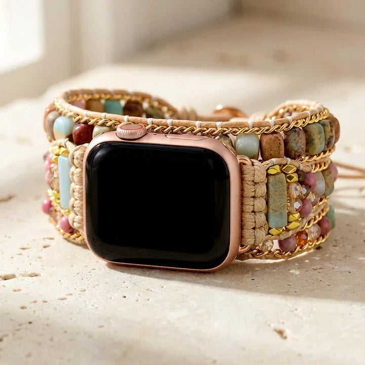 Hazel | Healing Rhodochrosite Apple Watch Straps