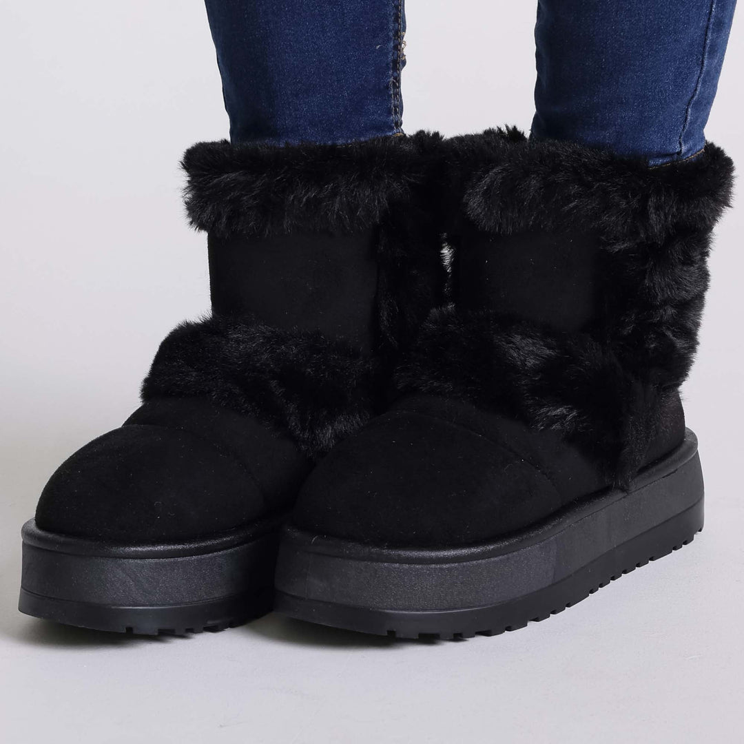 Amalia - Women's Fur Ankle Boots