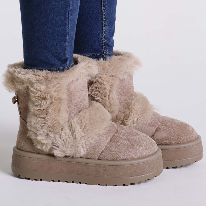 Amalia - Women's Fur Ankle Boots