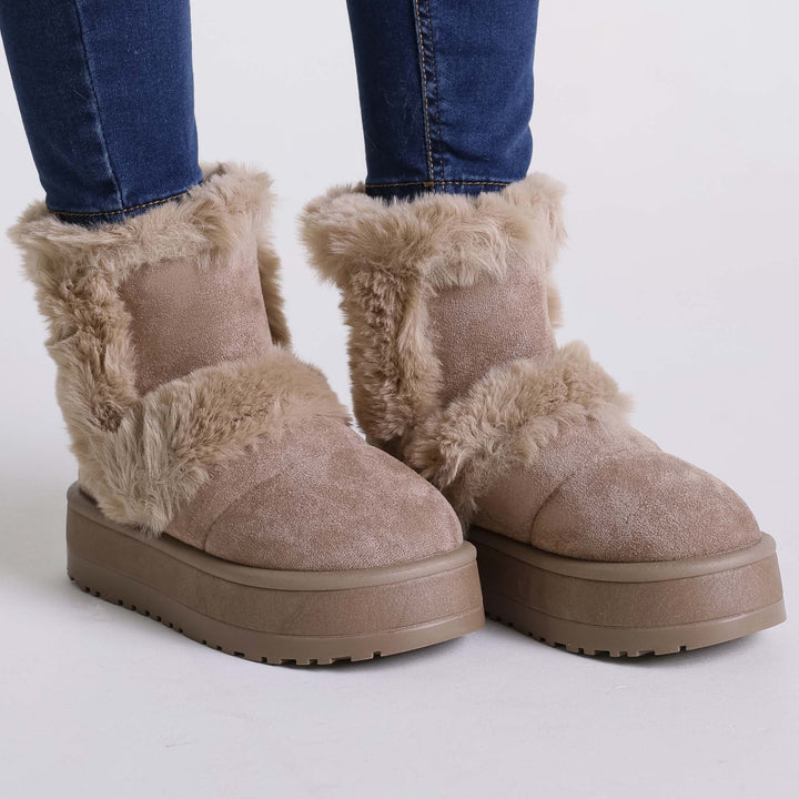 Amalia - Women's Fur Ankle Boots