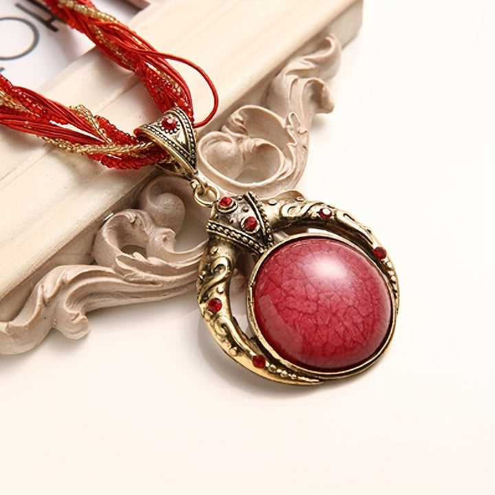 Olive | Boho Pendant Necklace