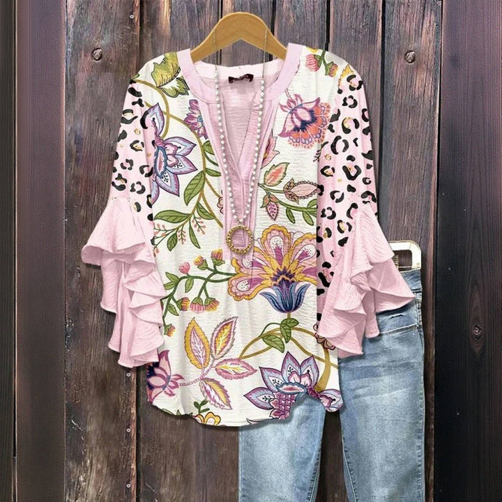 Rosalie | Vintage Blouse with Floral Print