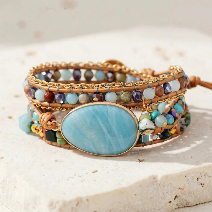 Isla | Vegan Amazonite Charm Bracelet