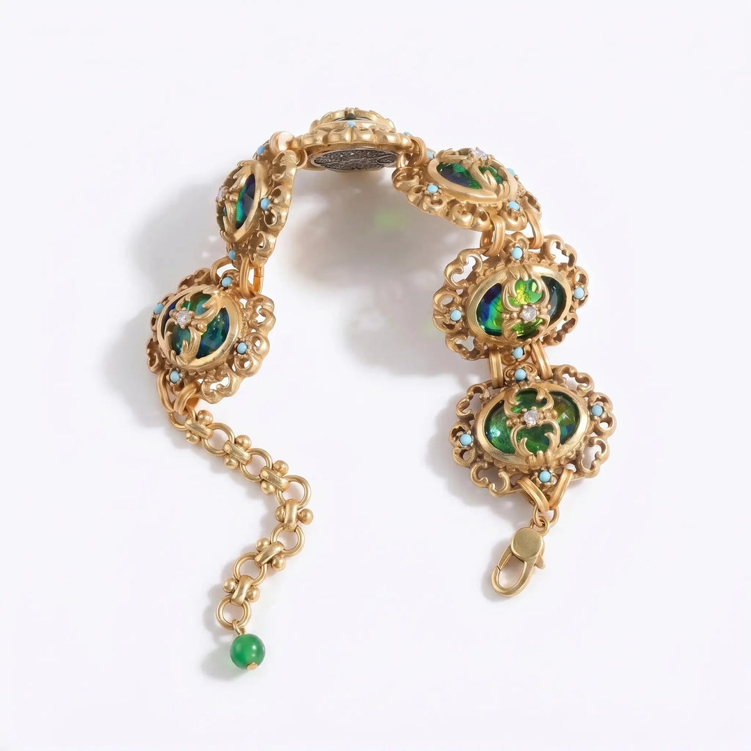 Baroque Halo Link Bracelet