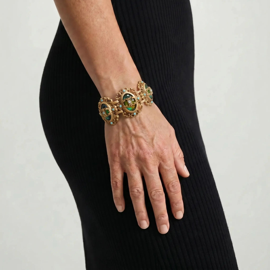 Baroque Halo Link Bracelet