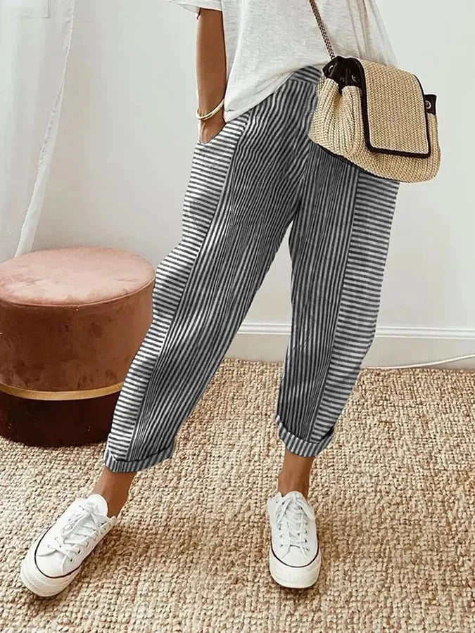 Helena | Striped Comfort Pants