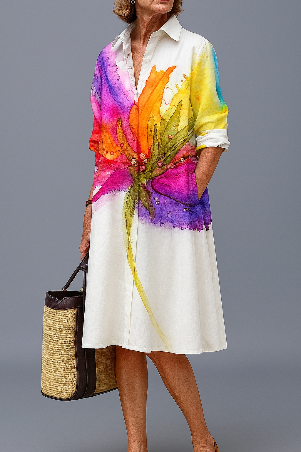Lydia | Stylish and Well-Cut Midi Dress