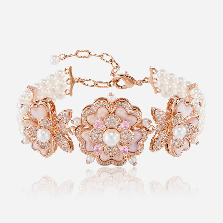 Blush Bloom Pearl Bracelet