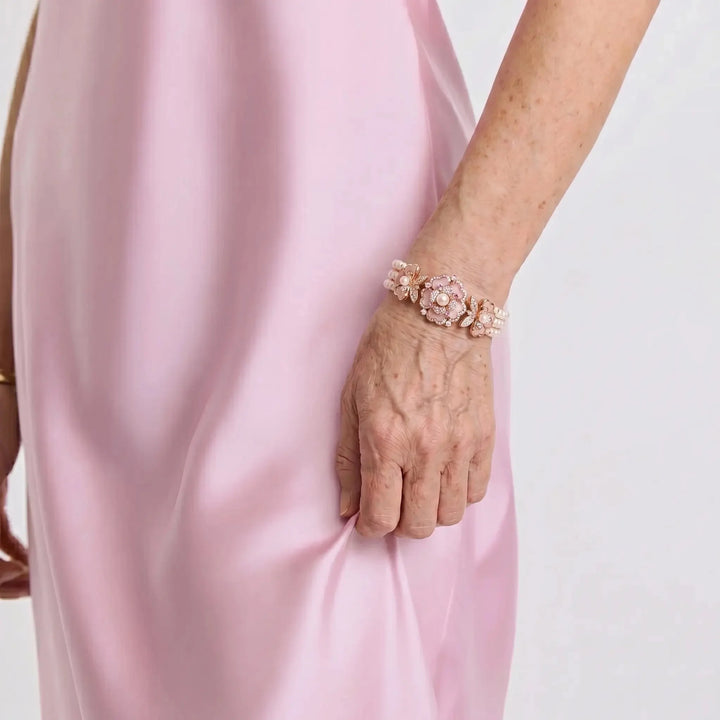 Blush Bloom Pearl Bracelet