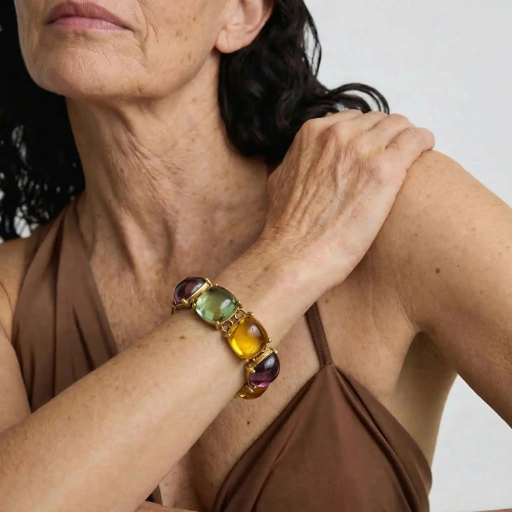 Bohemian Sunset Gem Bracelet