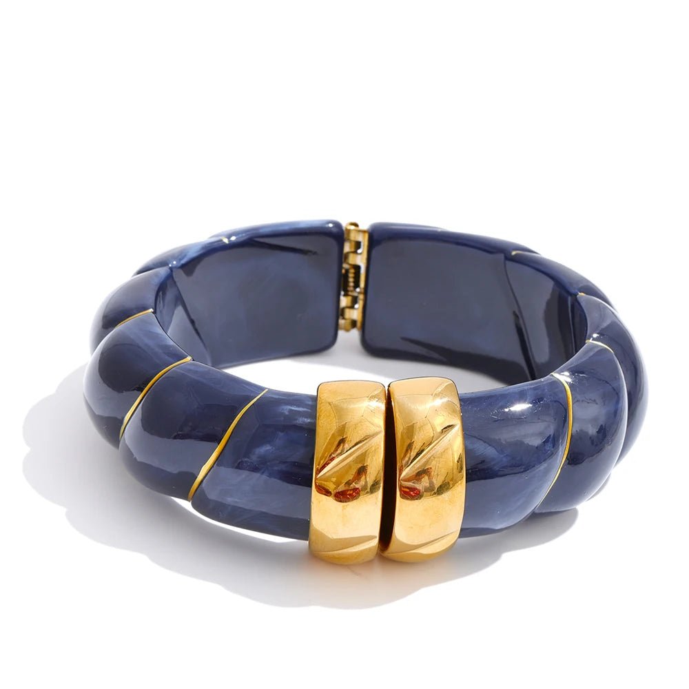 Braided Resin Cuff Bracelet