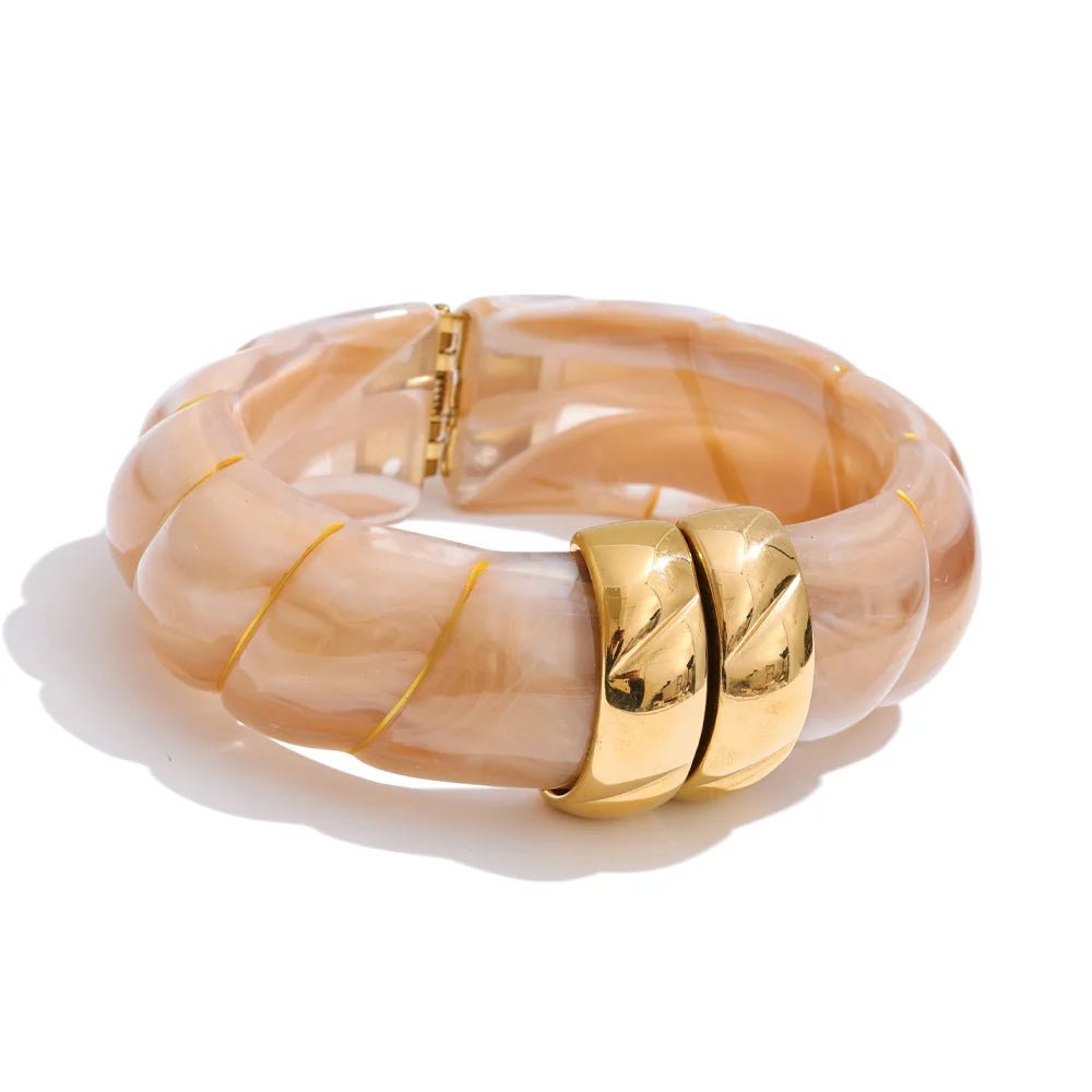 Braided Resin Cuff Bracelet