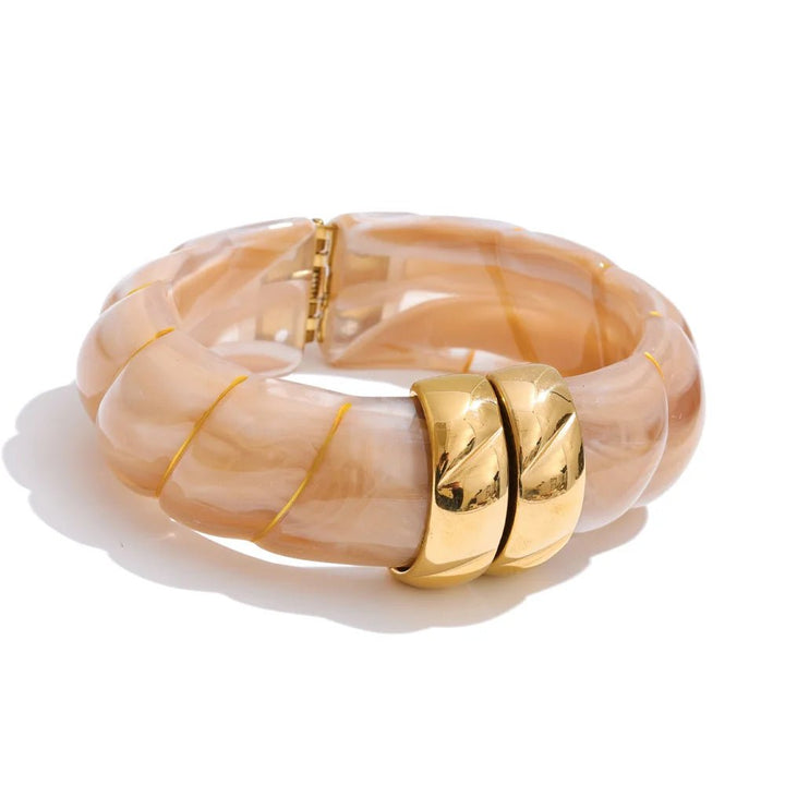Braided Resin Cuff Bracelet