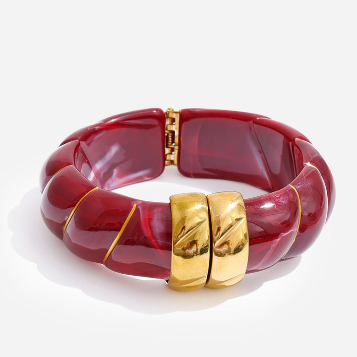 Braided Resin Cuff Bracelet