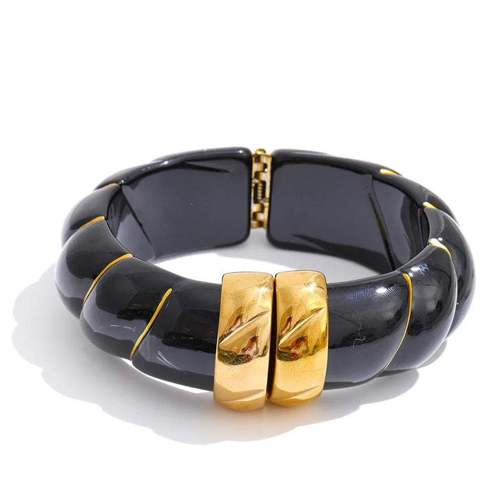 Braided Resin Cuff Bracelet
