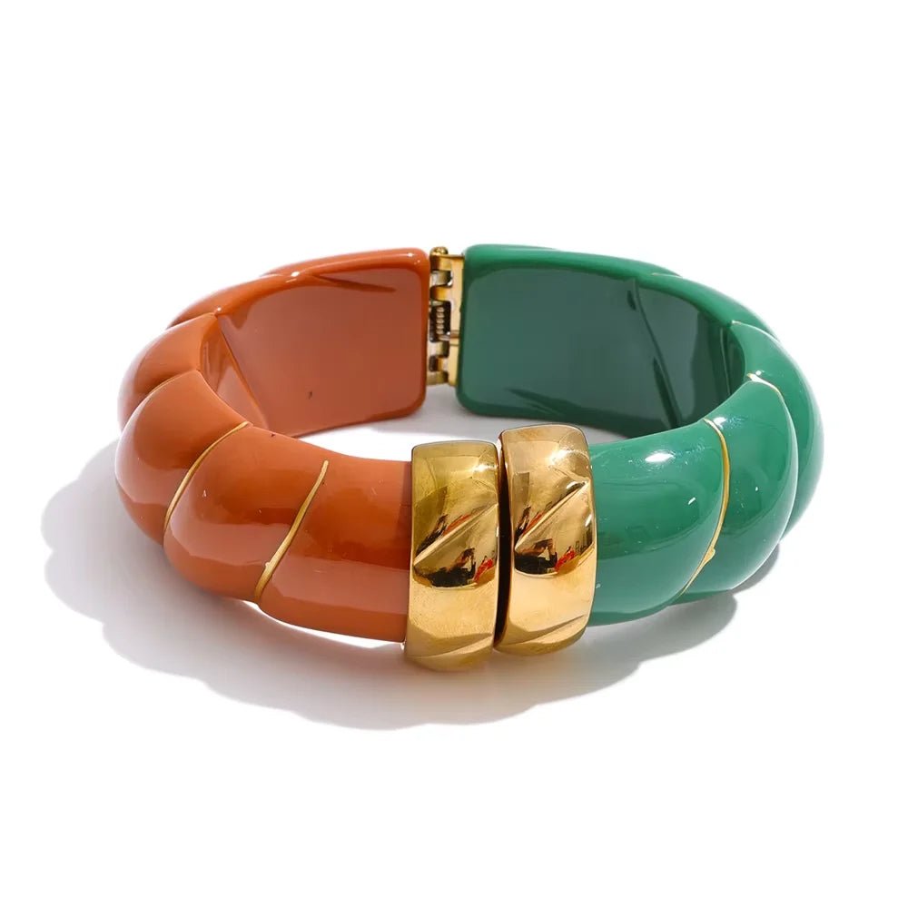 Braided Resin Cuff Bracelet