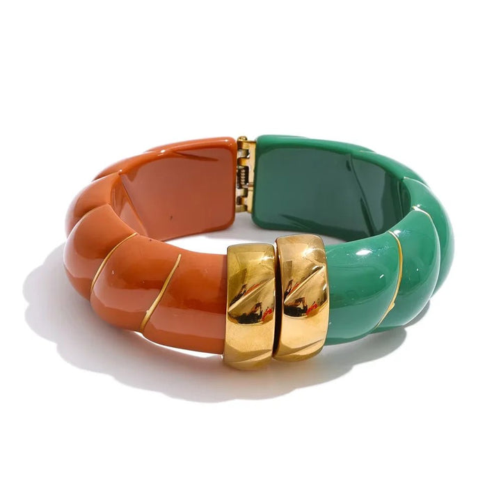 Braided Resin Cuff Bracelet